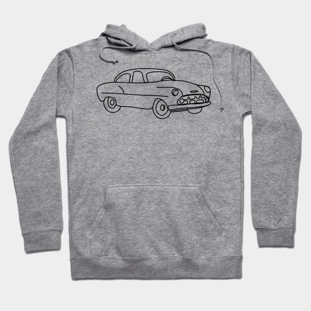 classic cuban car minimalist car design CUBA Hoodie by Tropical Blood